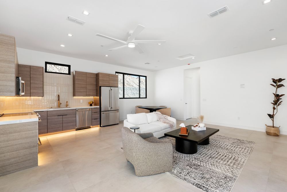 Casita living area and kitchen